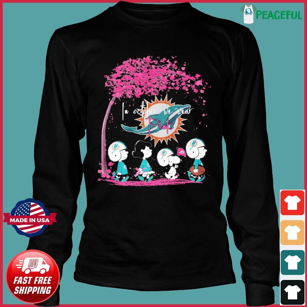 The Peanuts characters Miami Dolphins Christmas sweater, hoodie, sweater,  long sleeve and tank top