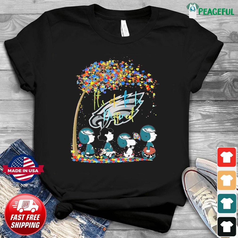 Philadelphia Eagles Autism it's ok to be different T-shirt, hoodie,  sweater, long sleeve and tank top