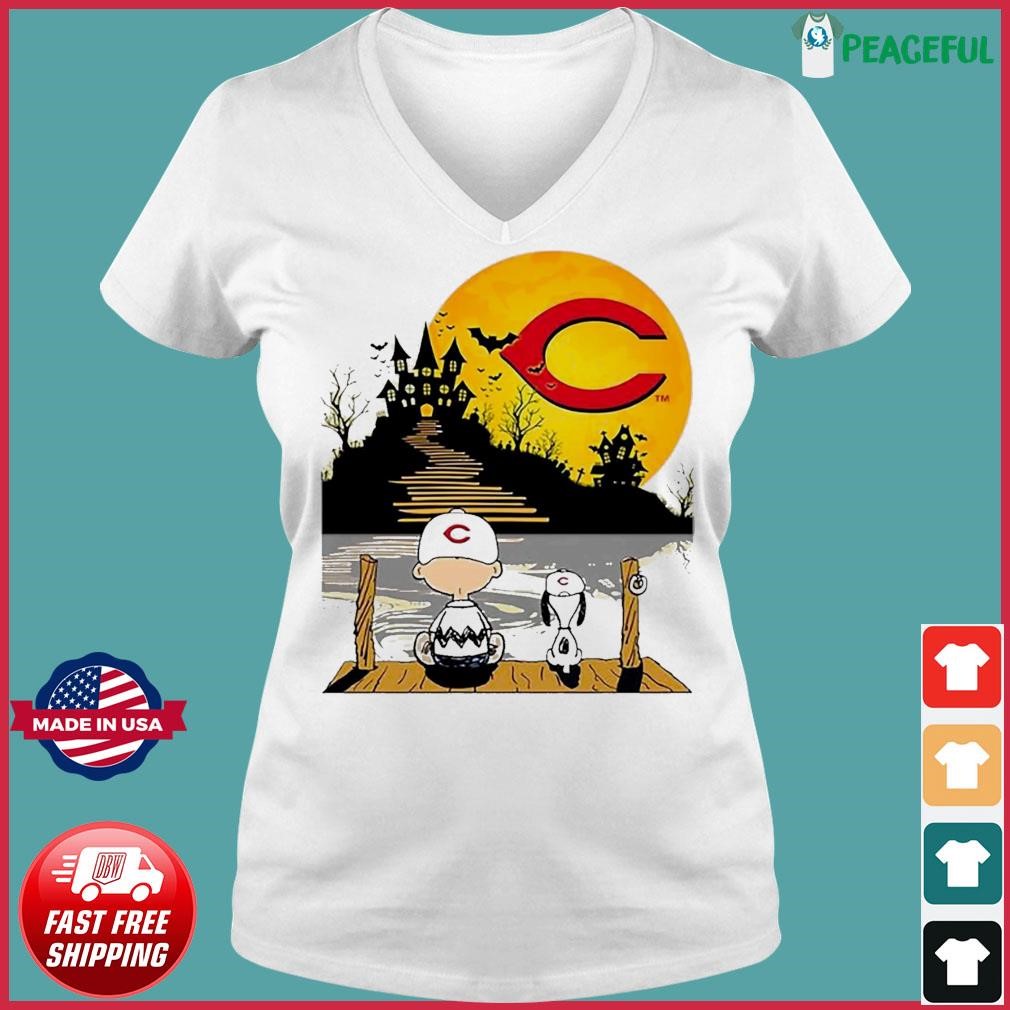 Peanuts Time For Halloween And The Love For Cincinnati Reds shirt, hoodie,  sweater, long sleeve and tank top