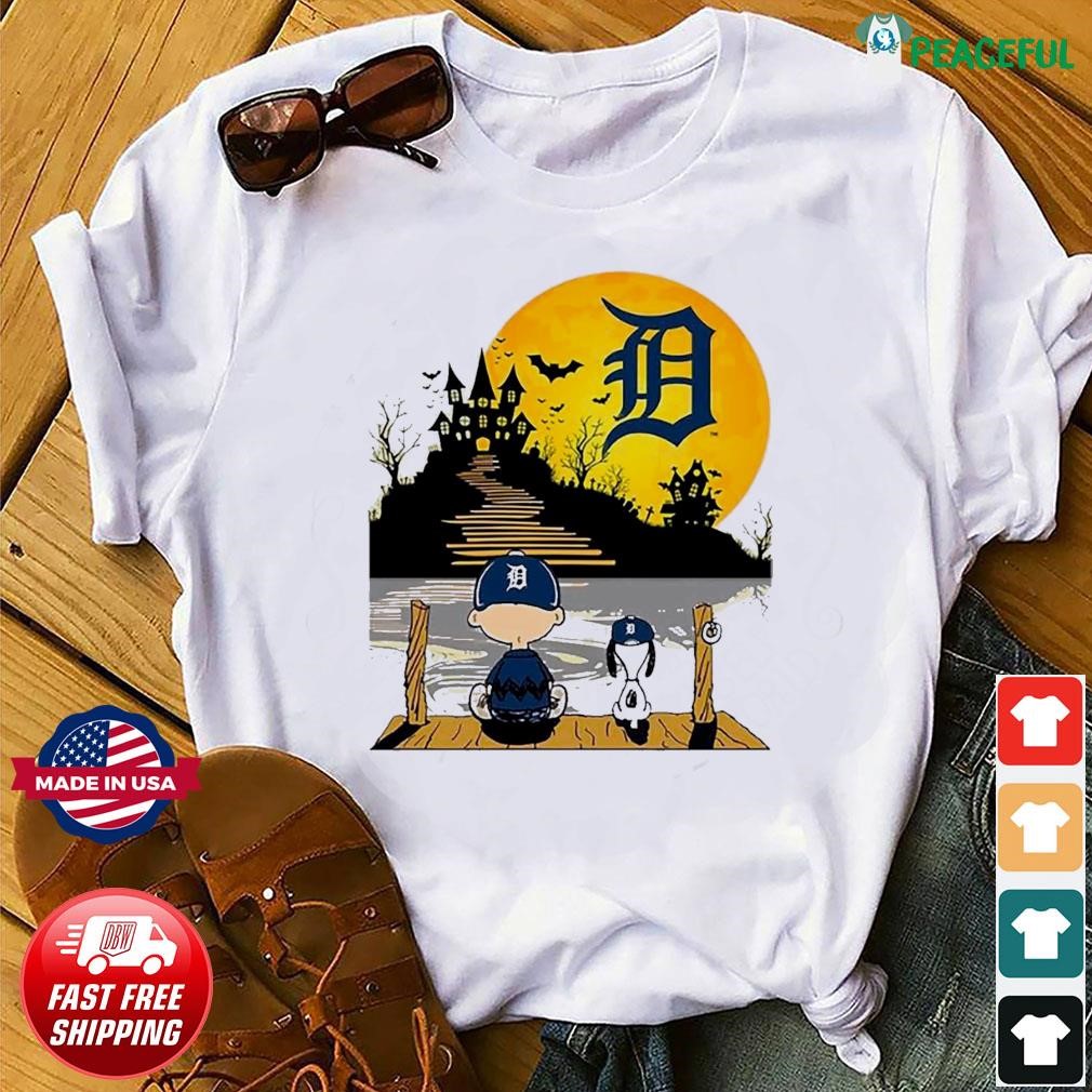 Peanuts Charlie Brown And Snoopy Playing Baseball Detroit Tigers shirt,sweater,  hoodie, sweater, long sleeve and tank top