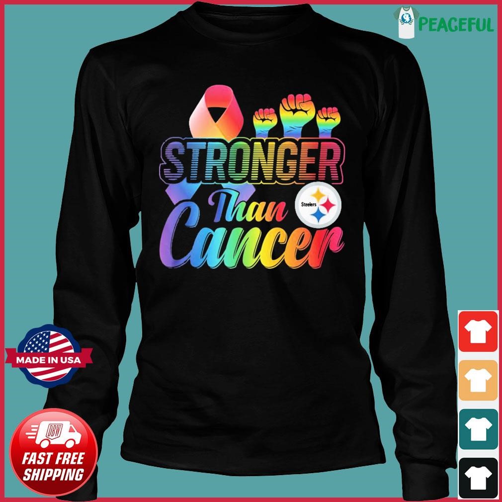 Pittsburgh Steelers Stronger Than Cancer Shirt, hoodie, sweater, long  sleeve and tank top