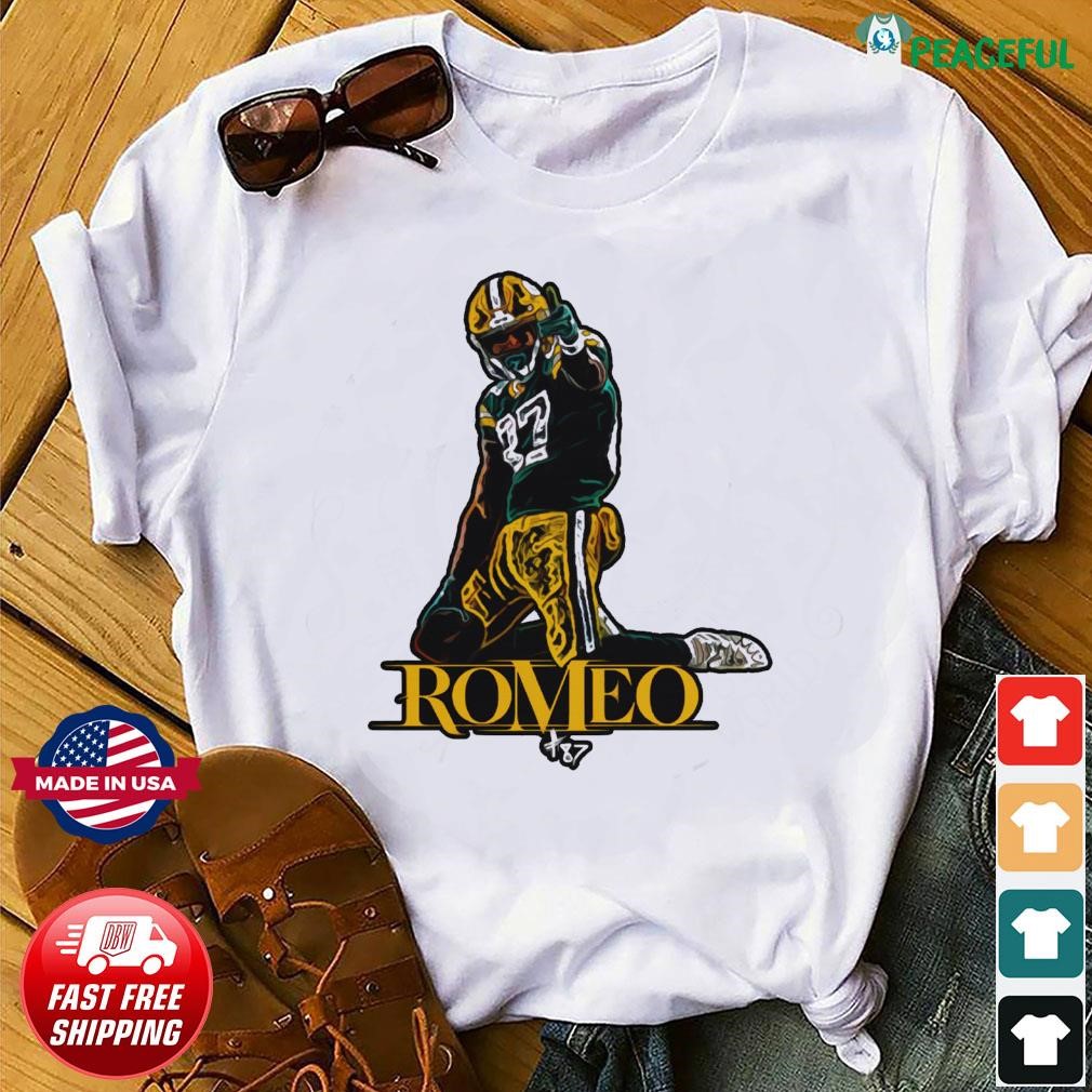 Romeo Doubs Green Bay Packers football poster design shirt, hoodie, sweater  and v-neck t-shirt