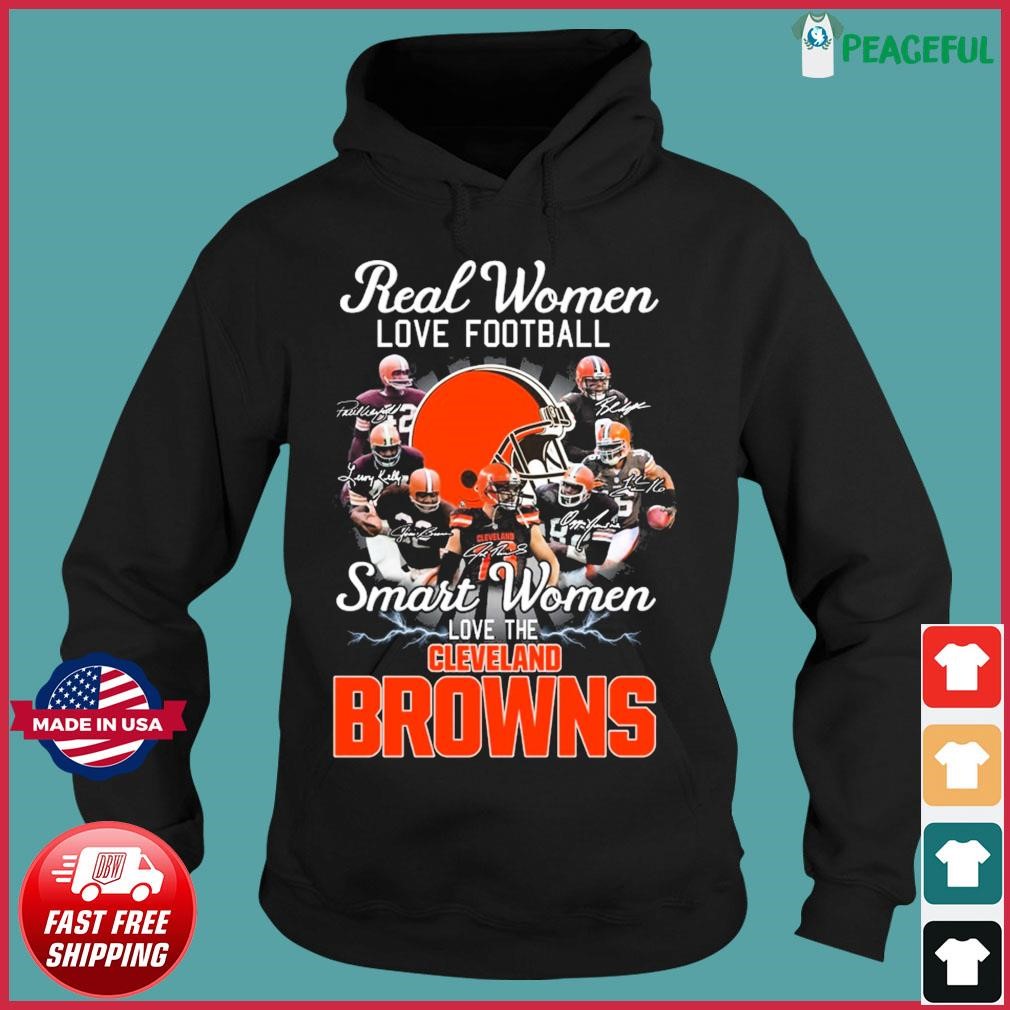 Official real Women Love Football Smart Women Love The Cleveland Browns  Champions Shirt, hoodie, sweater, long sleeve and tank top