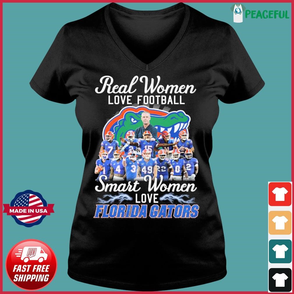 Official real women love Football smart women love Florida gators T-shirt,  hoodie, sweater, long sleeve and tank top