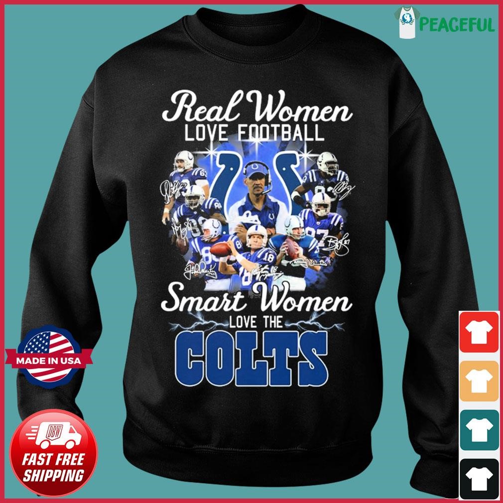 Colts Real Women Love Football Long sleeve shirt size large