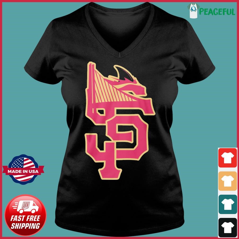 San Francisco 49ers Giants Sharks Warriors logo mashup shirt