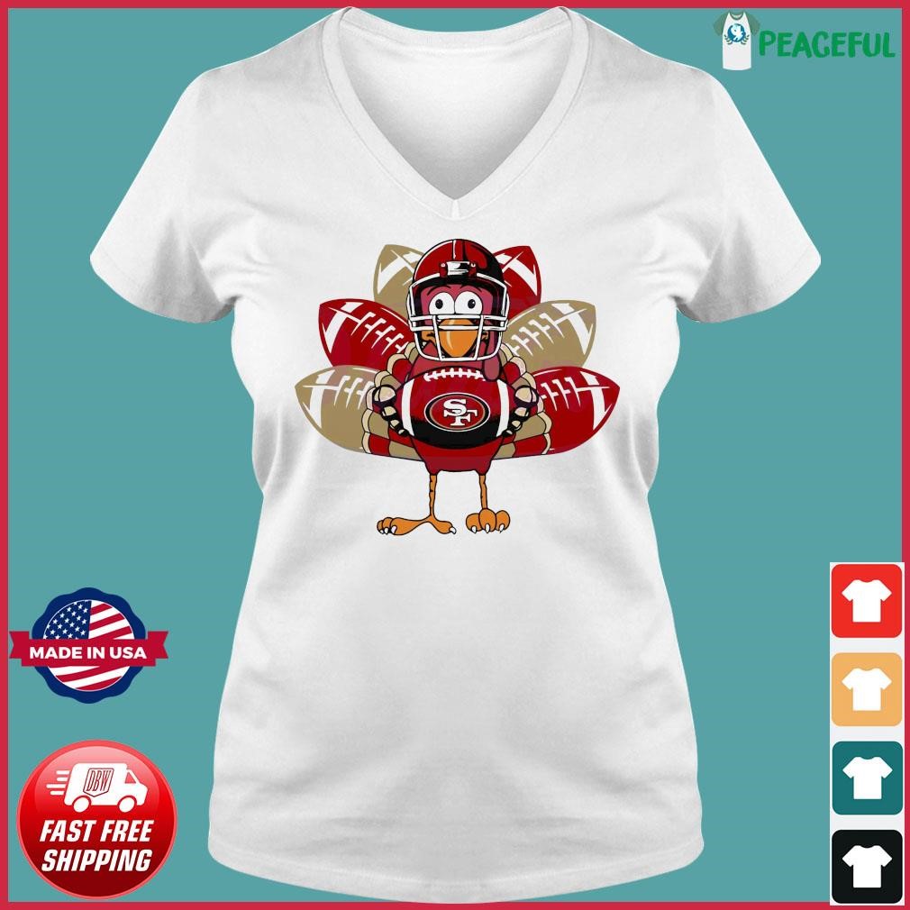 Thanksgiving Turkey San Francisco 49ers T-Shirt - TeeNavi