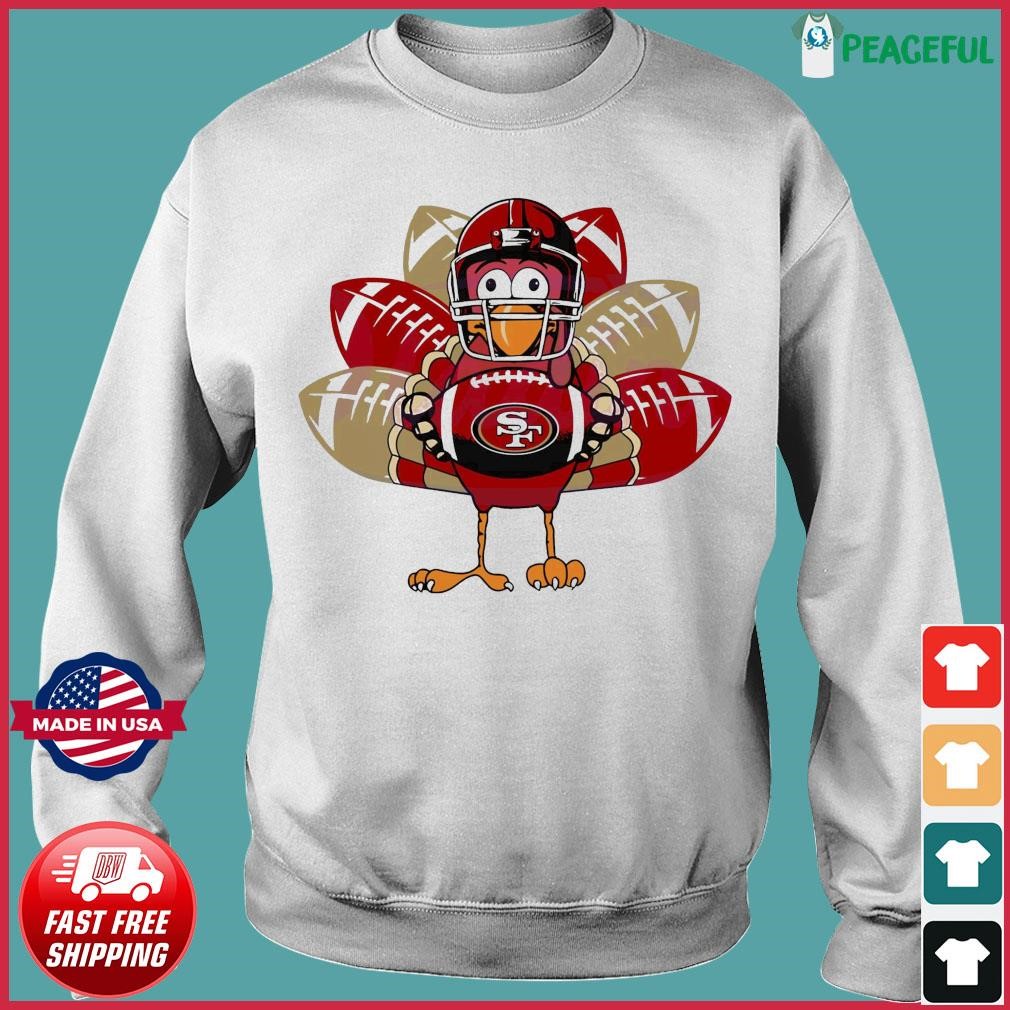 San Francisco Football Thanksgiving I Heart Tee 49ers Shirt 