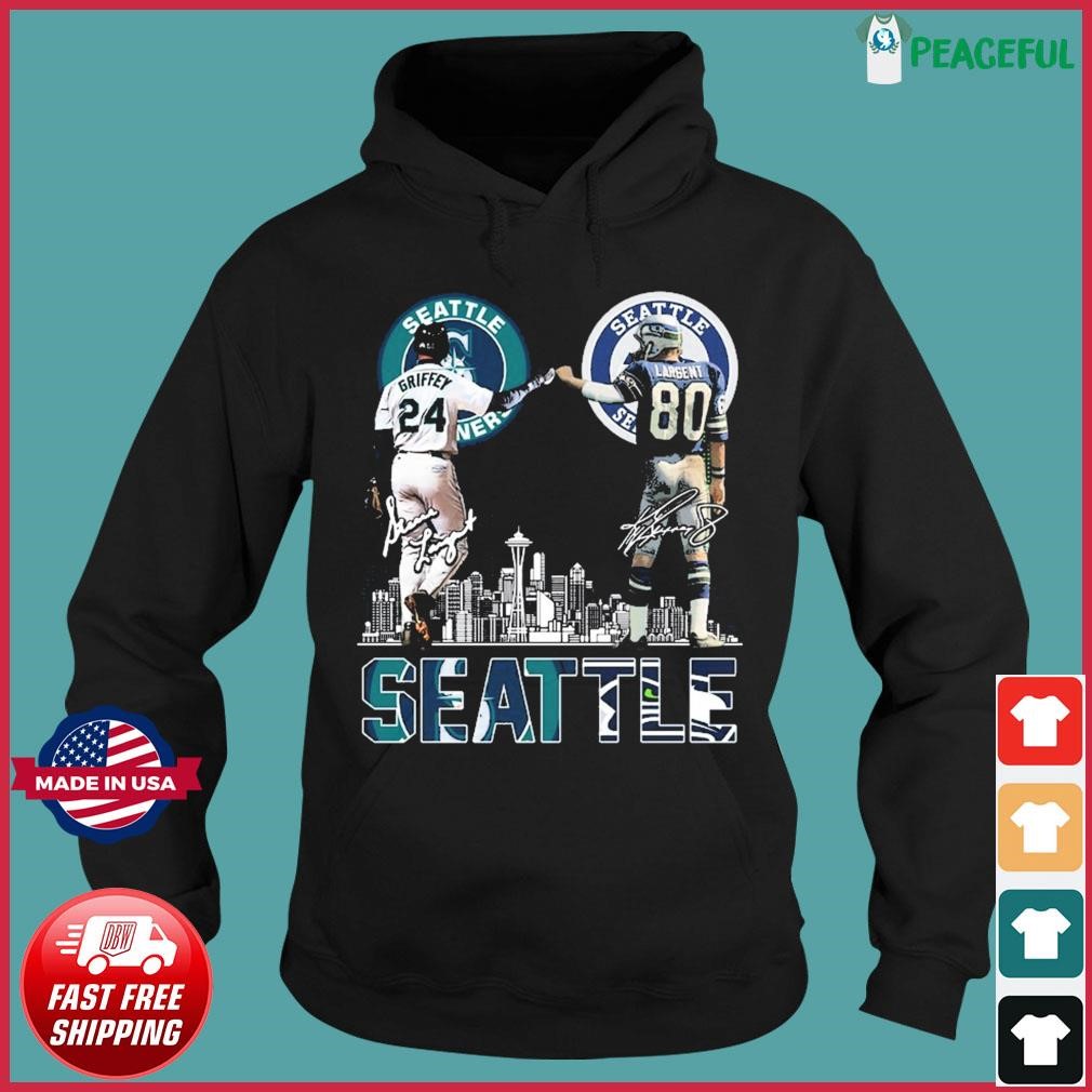 Seattle Mariners Seattle Seahawks Ken Griffey Jr and Steve Largent  Signatures shirt, hoodie, sweater, long sleeve and tank top