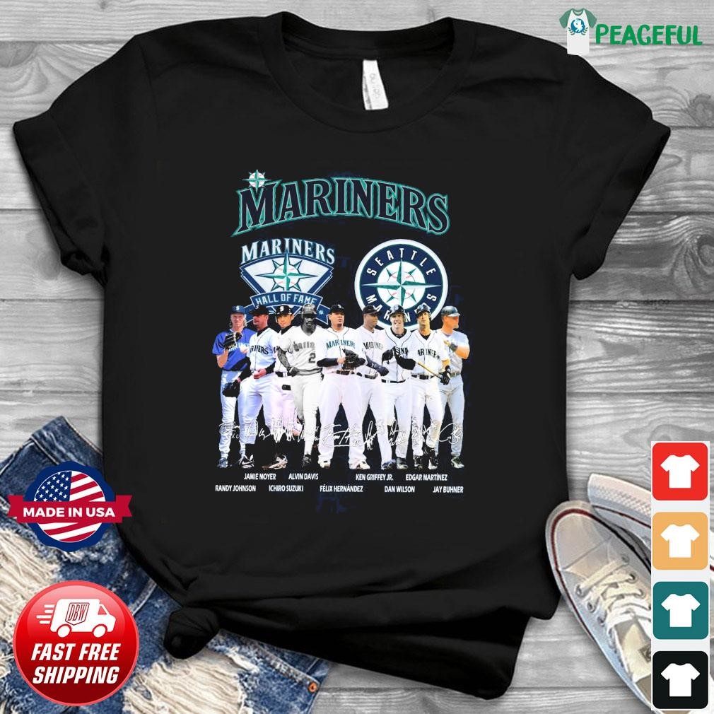 Seattle Mariners Legends Players Hall Of Fame Signatures Shirt