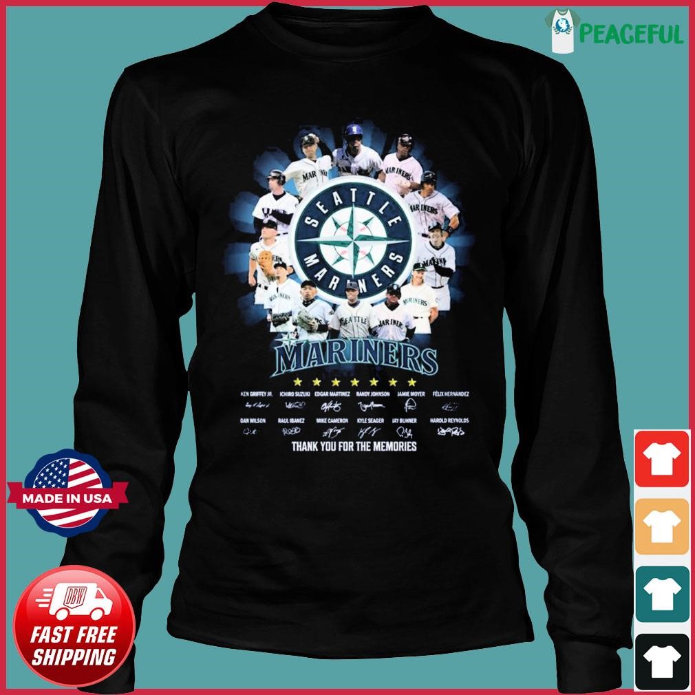 Seattle Mariners Players Thank You For The Memories Signatures Shirt