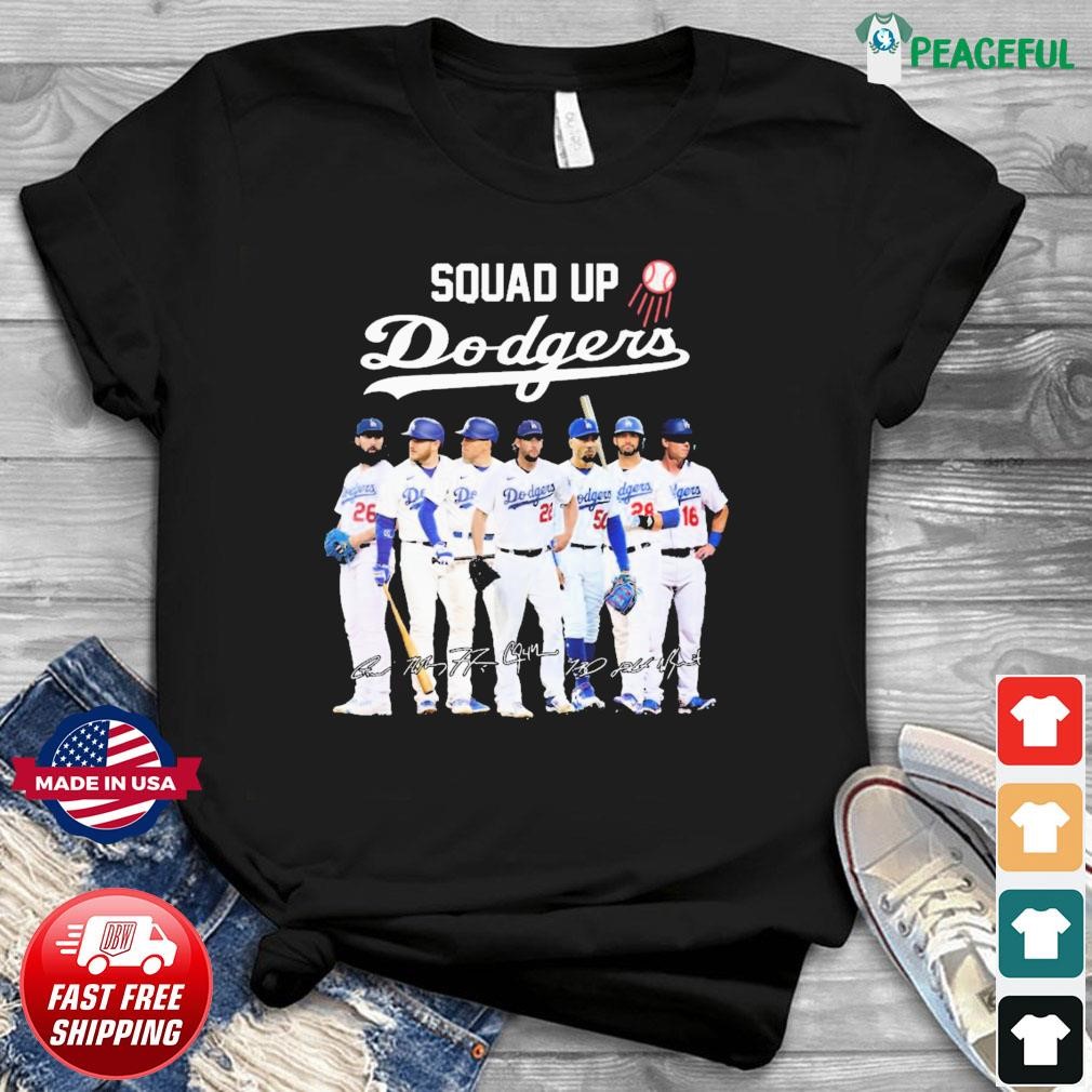 Squadd Up Los Angeles Dodgers 2023 Signatures Shirt