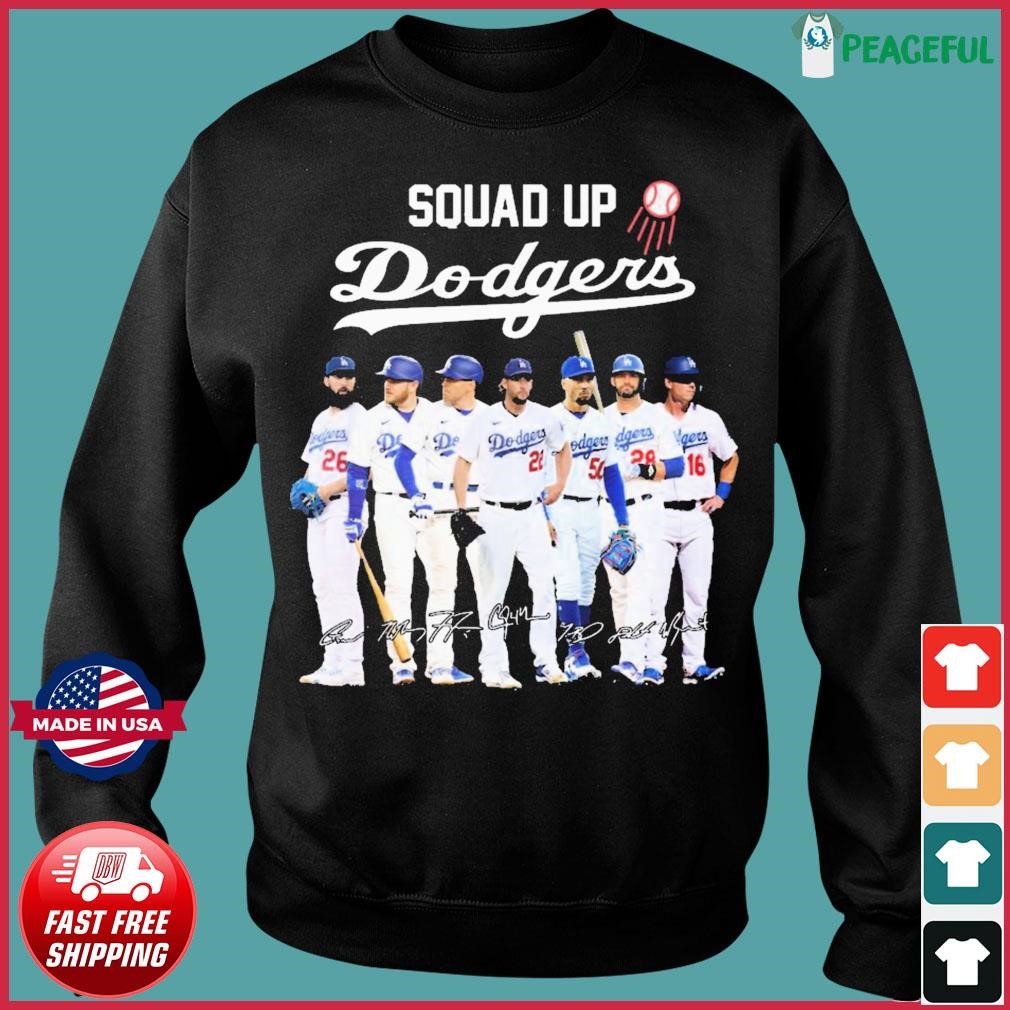 Squadd Up Los Angeles Dodgers 2023 Signatures Shirt