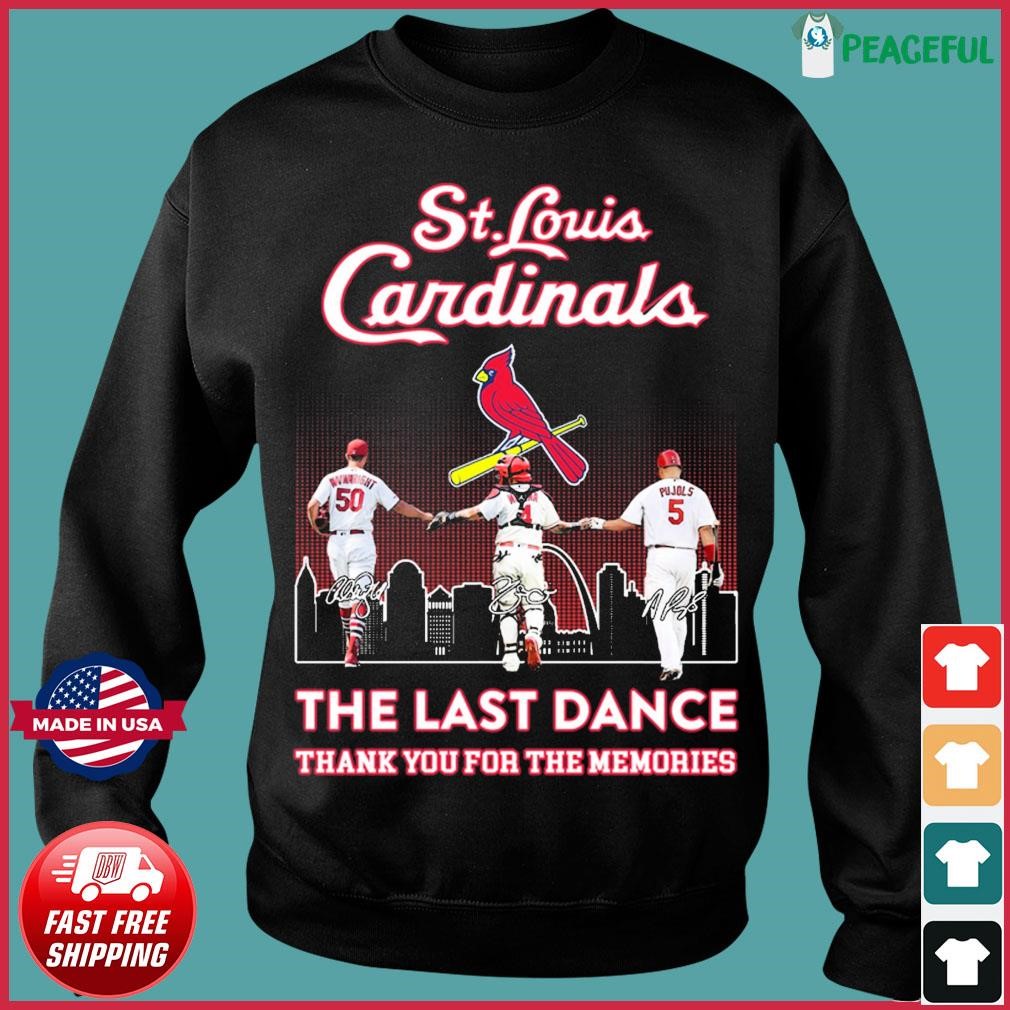 St Louis Cardinals Adam Wainwright Albert Pujols And Yadier Molina 2022 Farewell  Tour Signatures Unisex T-Shirt - REVER LAVIE