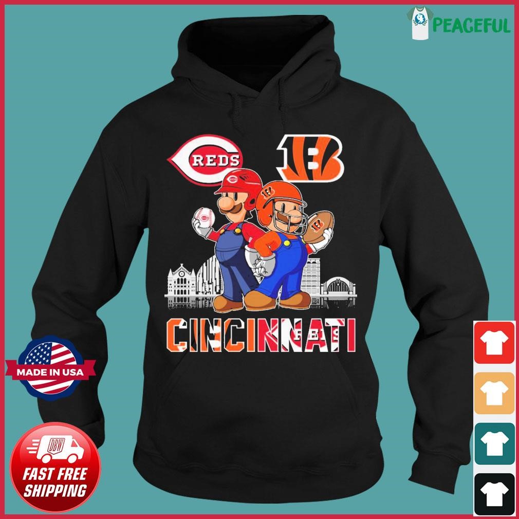 Mario The Cincinnati Bengals Abbey Road T-shirt, hoodie, sweater