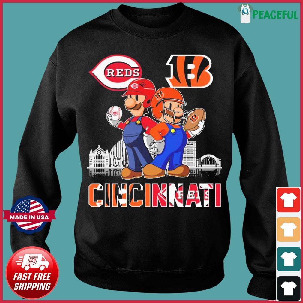 Mario The Cincinnati Bengals Abbey Road T-shirt, hoodie, sweater, long  sleeve and tank top