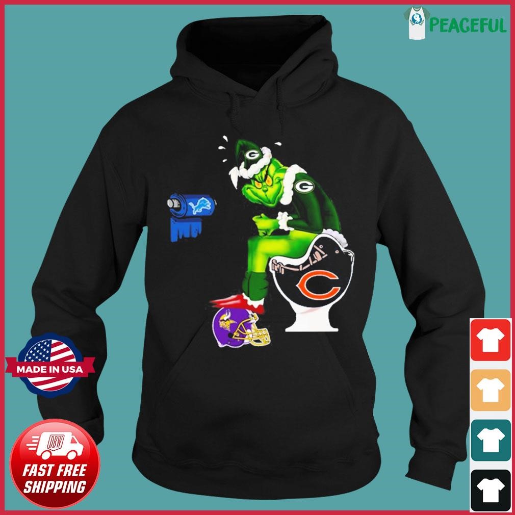 The Grinch Green Bay Packers Shitting On Toilet Chicago Bears And Other  Teams 2023 Shirt, hoodie, sweater, long sleeve and tank top