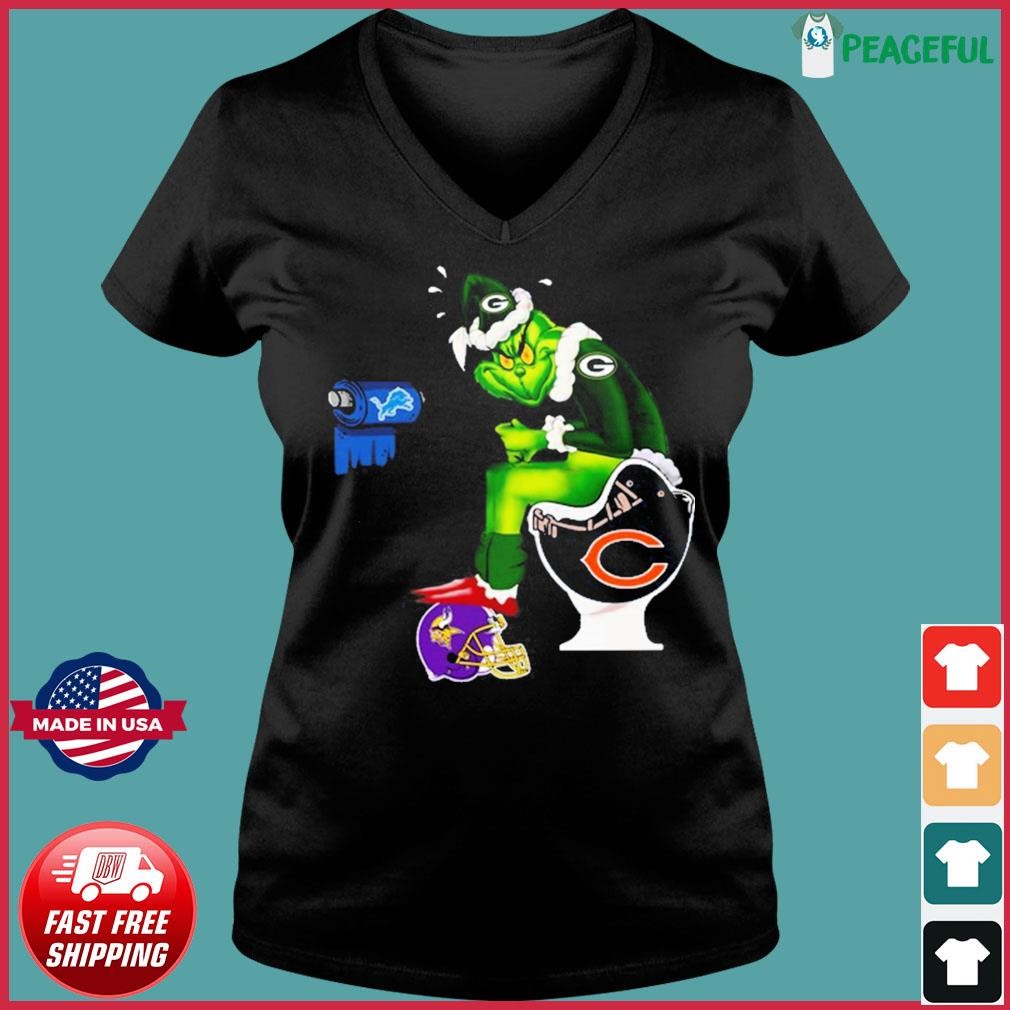 The Grinch Green Bay Packers Shitting On Toilet Chicago Bears And Other  Teams 2023 Shirt, hoodie, sweater, long sleeve and tank top