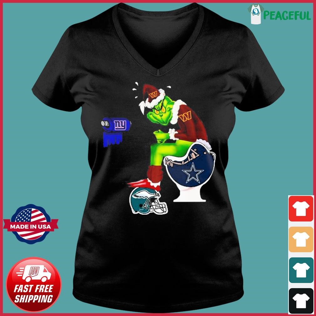 Official The Grinch Washington Commanders Dallas Cowboys Philadelphia Eagles  Shirt, hoodie, sweater, long sleeve and tank top