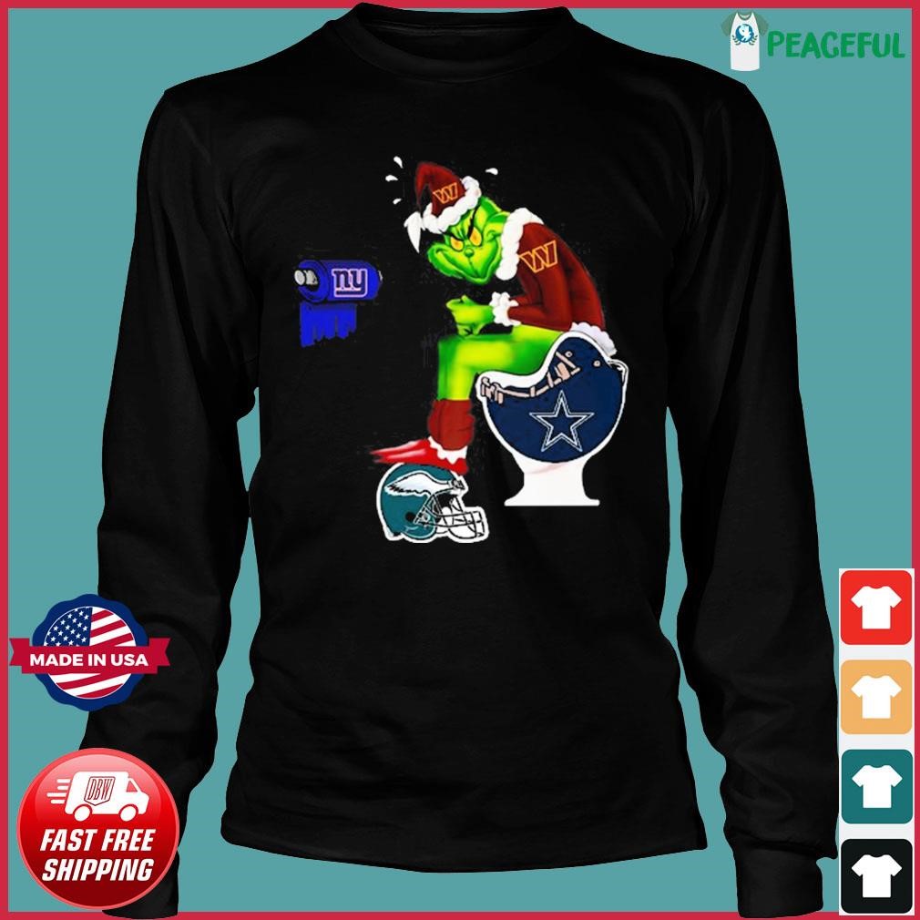 Official funny The Grinch Washington Commanders Dallas Cowboys Shirt,  hoodie, sweater, long sleeve and tank top