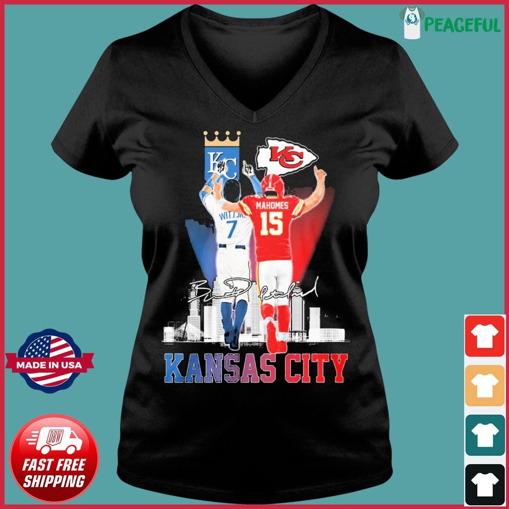 Kansas City Patrick Mahomes Bobby Witt Jr Signatures Shirt