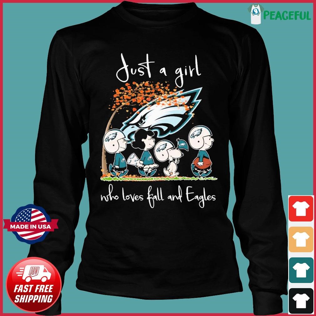 Just A Girl Who Loves Fall And Philadelphia Eagles Shirt, hoodie, sweater,  long sleeve and tank top