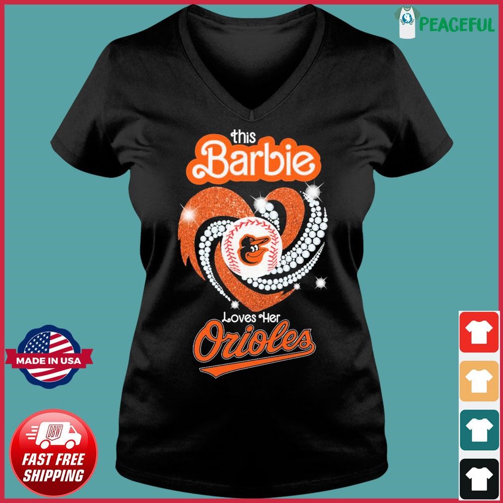 Original This Girl Loves Her Baltimore Orioles Diamond Heart T-shirt,Sweater,  Hoodie, And Long Sleeved, Ladies, Tank Top