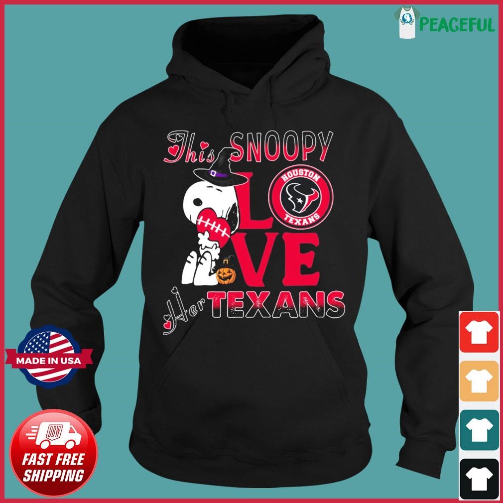 This Snoopy Love Her Houston Texans Halloween Shirt, hoodie, sweater, long  sleeve and tank top