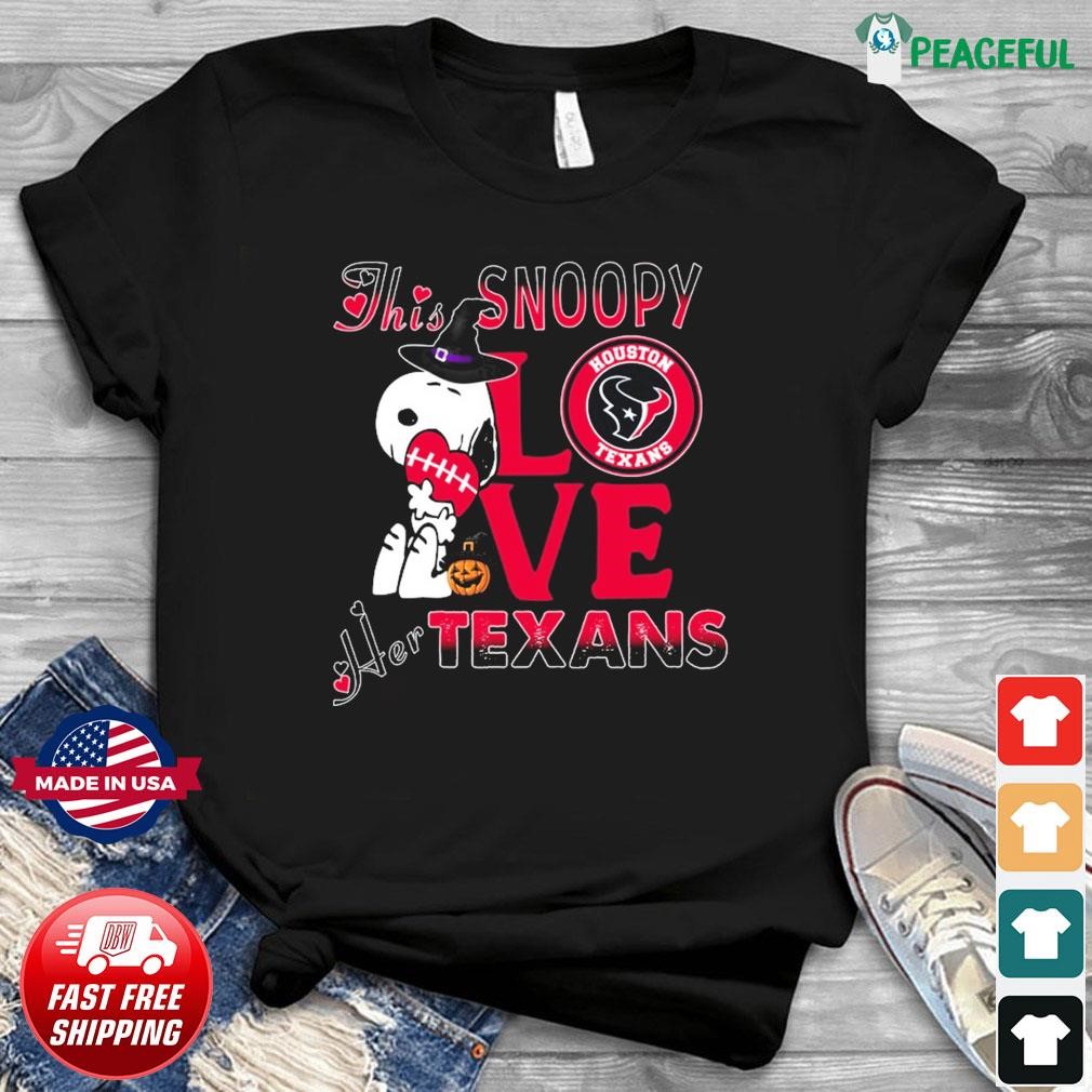 This Snoopy Love Her Houston Texans Halloween Shirt, hoodie, sweater, long  sleeve and tank top