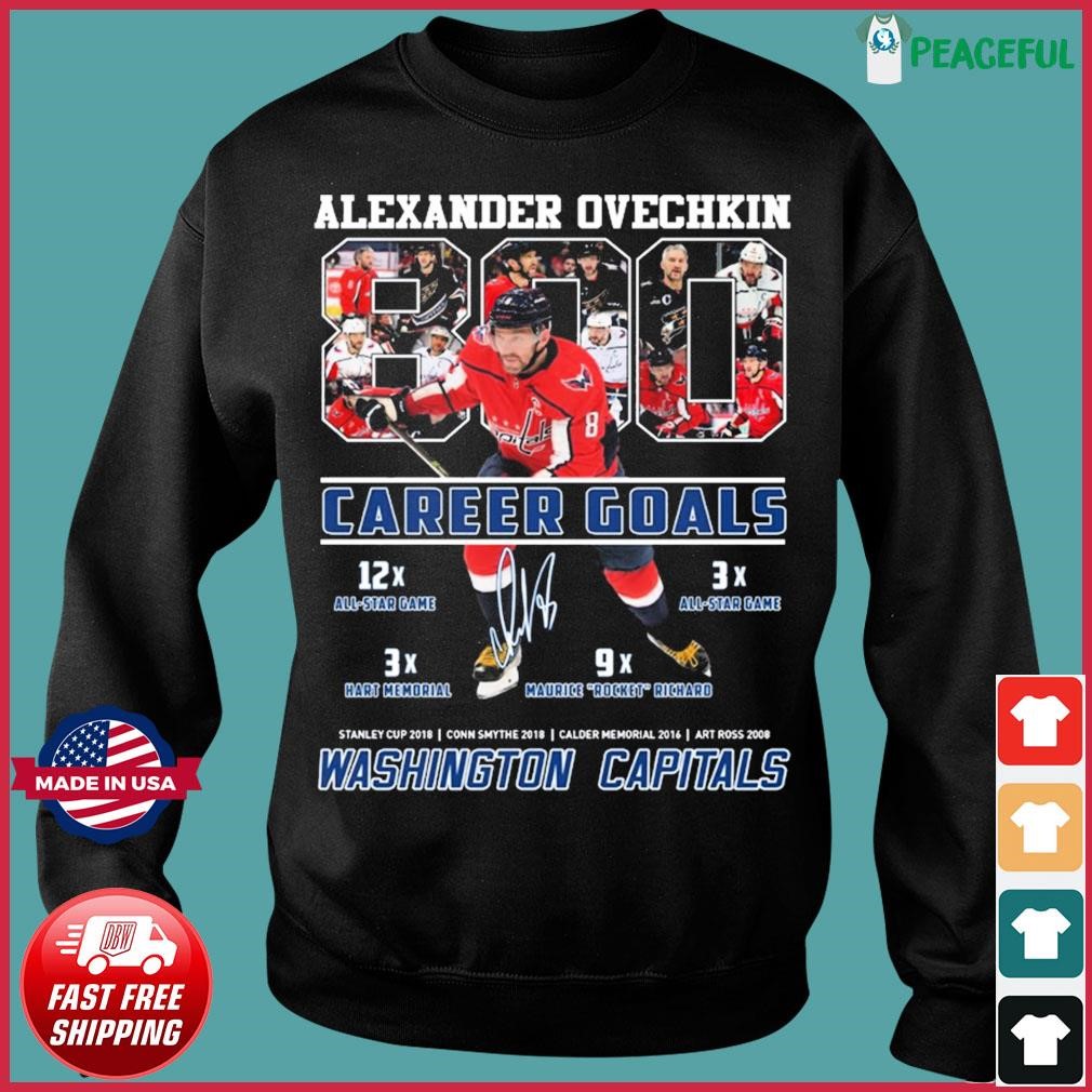 Alexander Ovechkin 800 Career Goals Washington Capitals T-Shirt