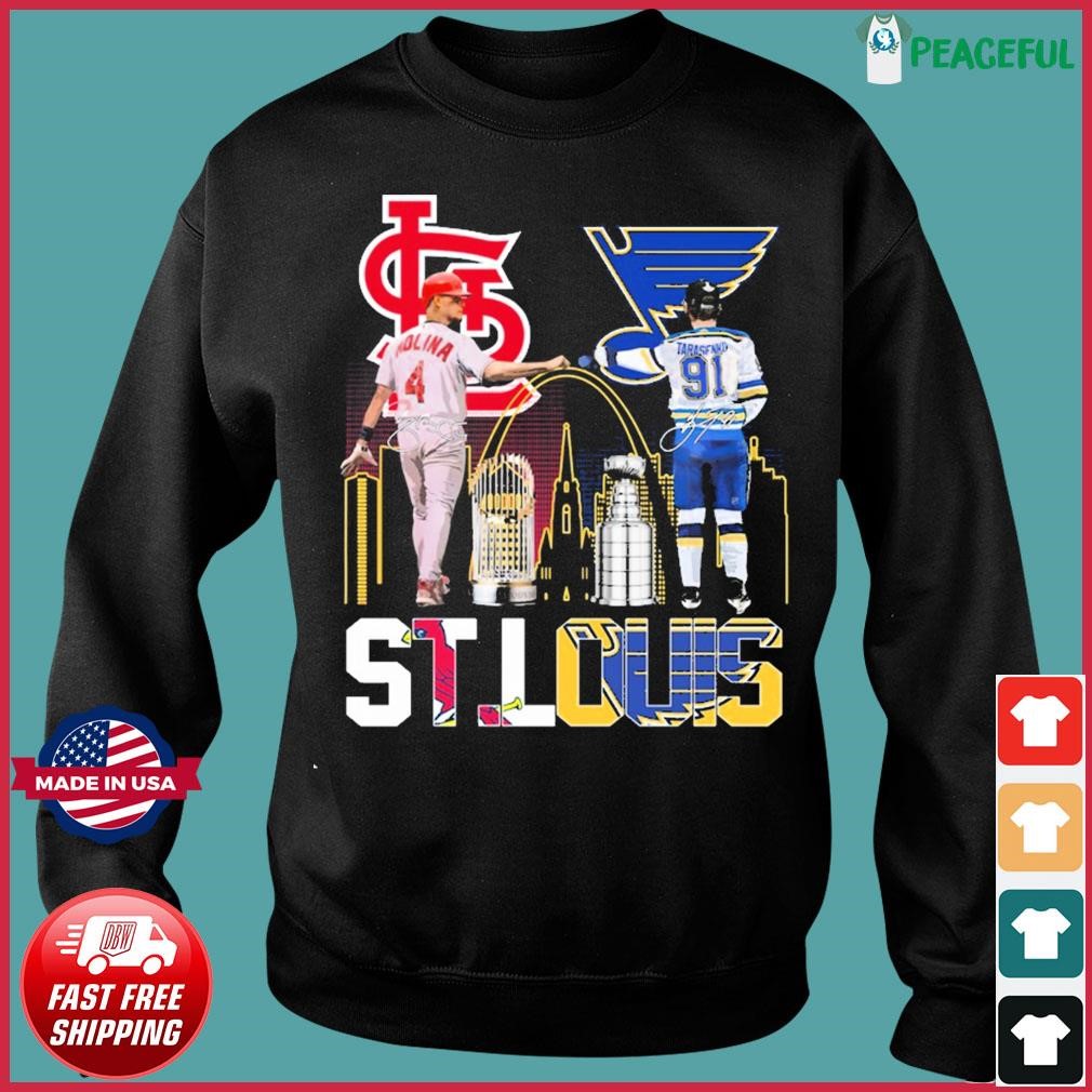 St Louis Sport St Louis Cardinals Molina and Tarasenko St. Louis Blues shirt,  hoodie, sweater, long sleeve and tank top