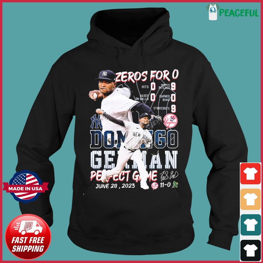 Domingo German New York Yankees perfect game signature 2023 trend shirt,  hoodie, sweater, long sleeve and tank top