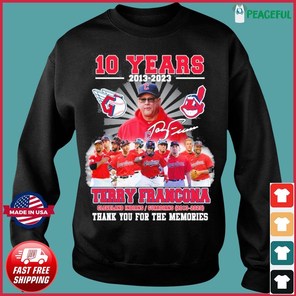 Cleveland Indians 1915 Forever thank you for the memories signatures 2021  t-shirt, hoodie, sweatshirt and long sleeve