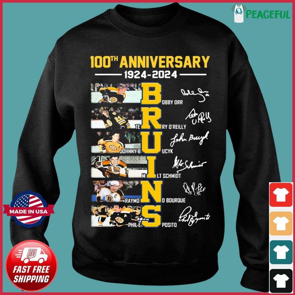 Official boston Bruins Bear Hug player 2023 Signatures shirt