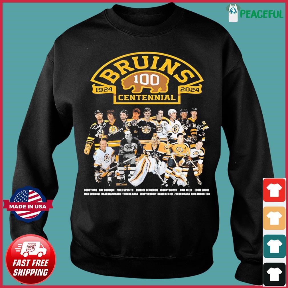 Bruins 100 Centennial 1924 – 2024 Shirt, hoodie, sweater, long sleeve and  tank top