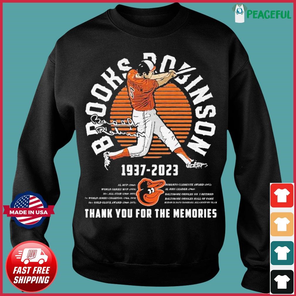 Brooks Robinson 1937 – 2023 Mvp Signature Thank You For The Memories Tee  Shirt - HollyTees