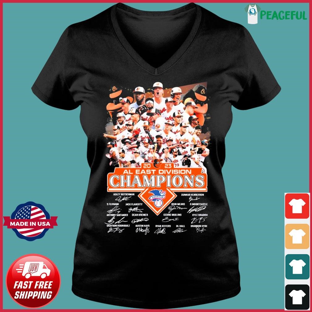 Team Baltimore Orioles Champions AL East Division 2023 Signatures