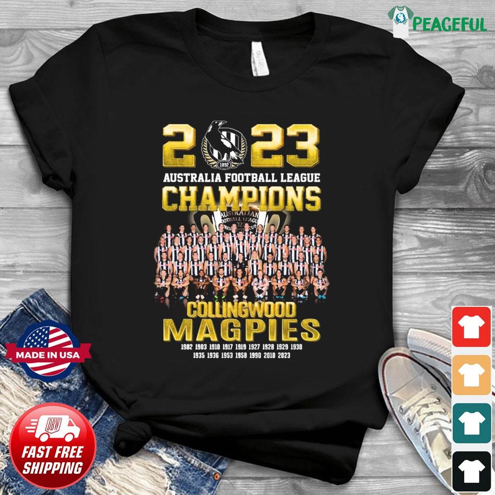 2023 Australia Football League Champions Collingwood Magpies Unisex T-shirt