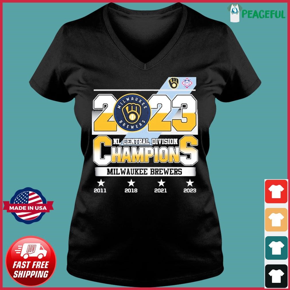 2023 Nl Central Division Champions Milwaukee Brewers 2011-2023 shirt -  Guineashirt Premium ™ LLC