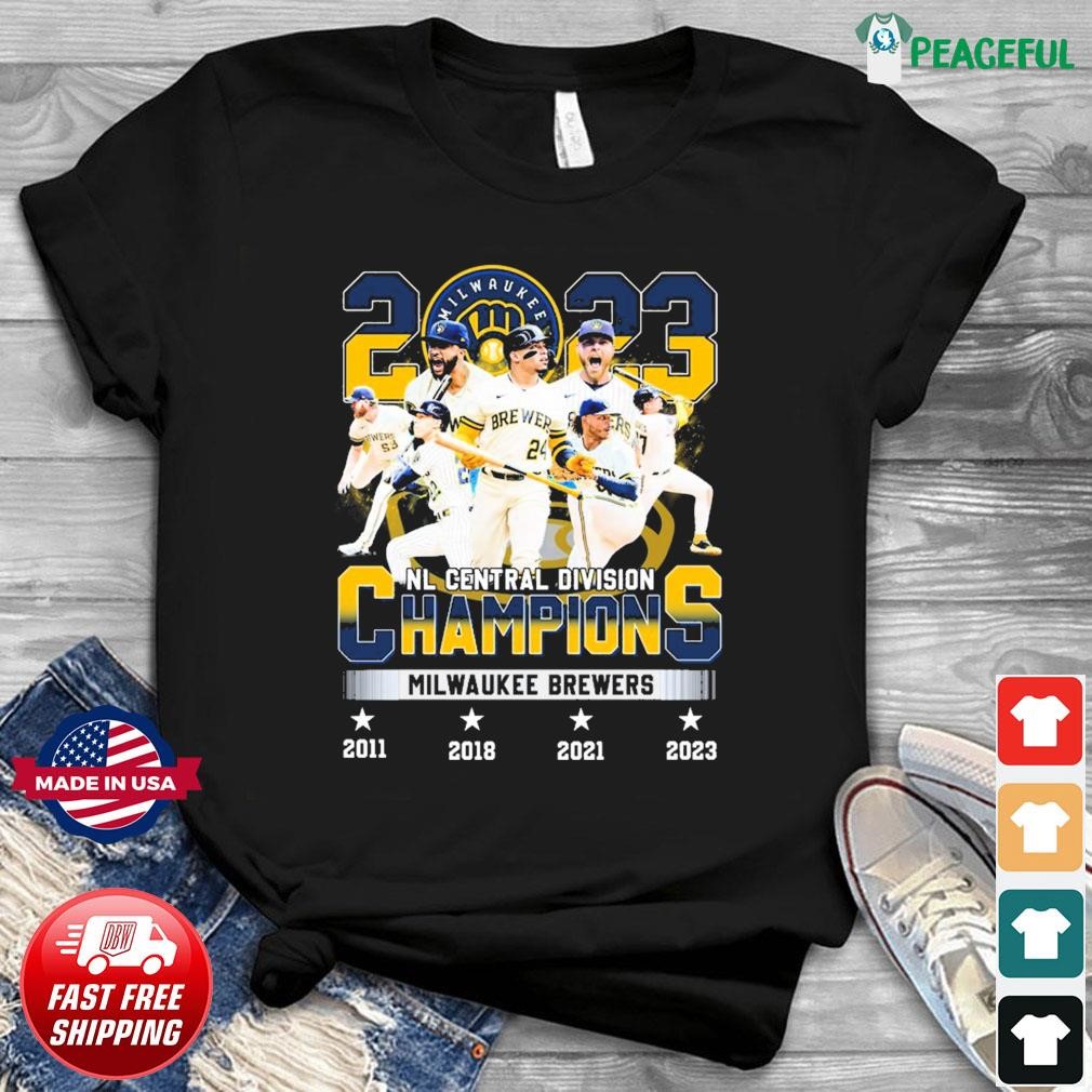 Milwaukee Brewers Team 2023 Nl Central Division Champions