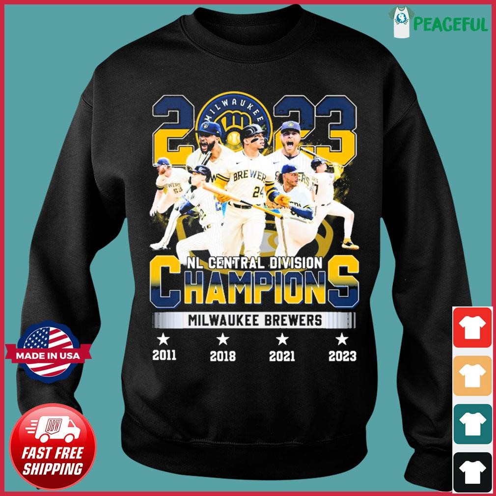 2023 NL Central Division Champions Milwaukee Brewers Team shirt