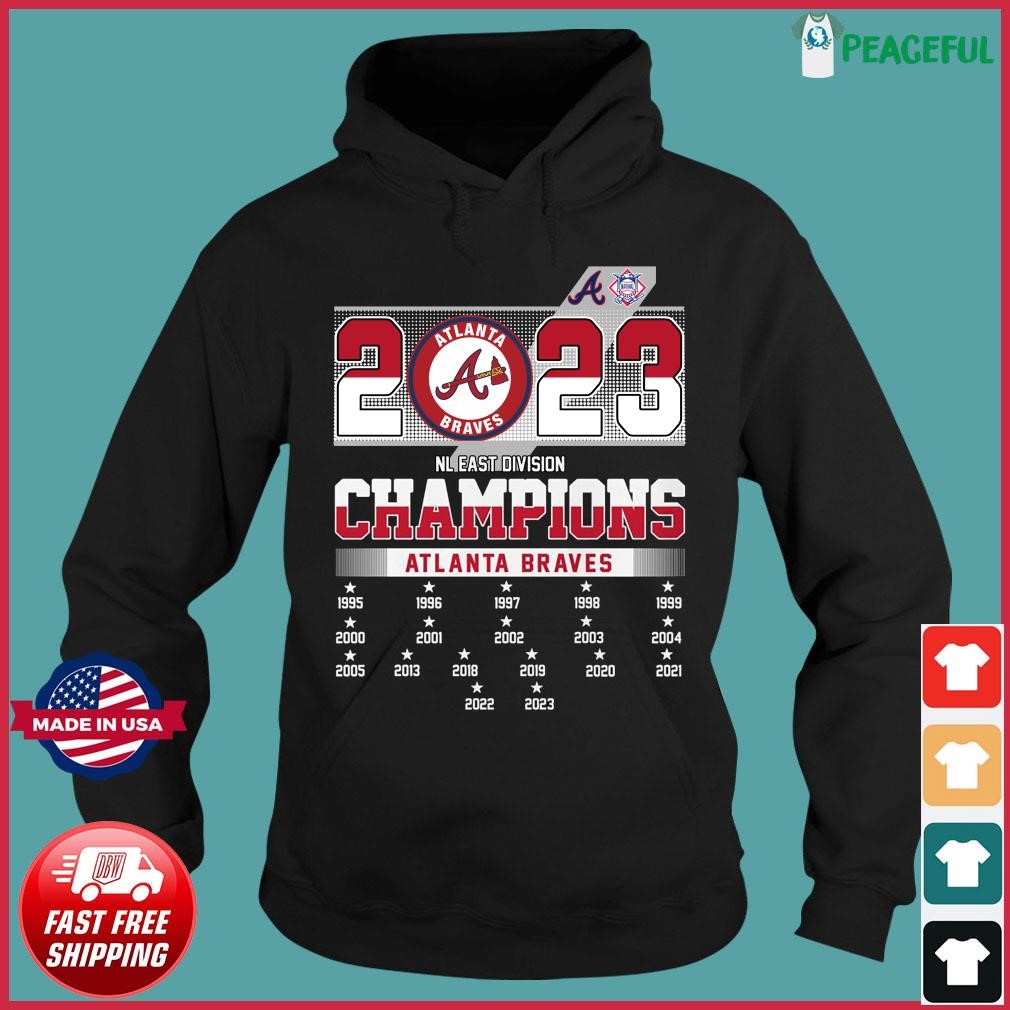 Atlanta Braves 2023 NL East Division Champions 18X Champs shirt, hoodie,  sweater, long sleeve and tank top