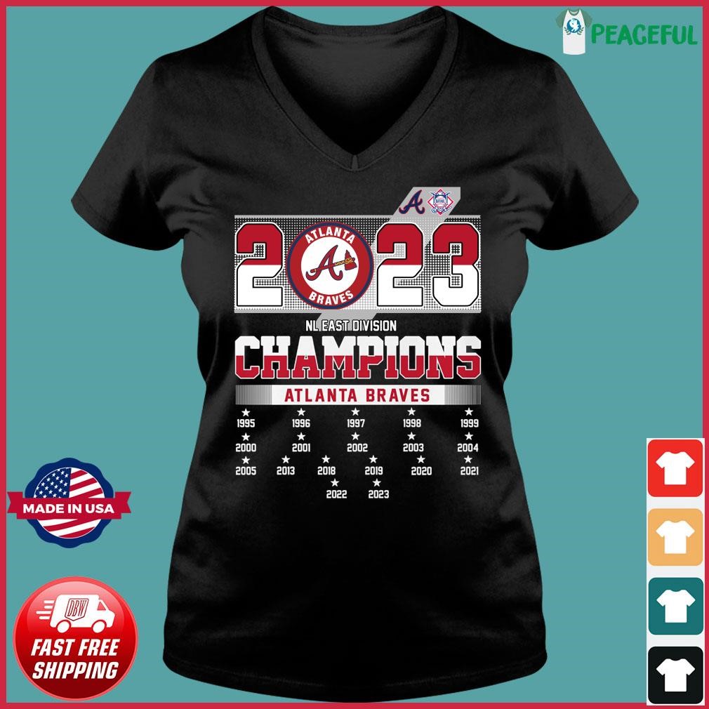 2023 NL East Champions Atlanta Braves 18x Shirt, hoodie, sweater, ladies  v-neck and tank top