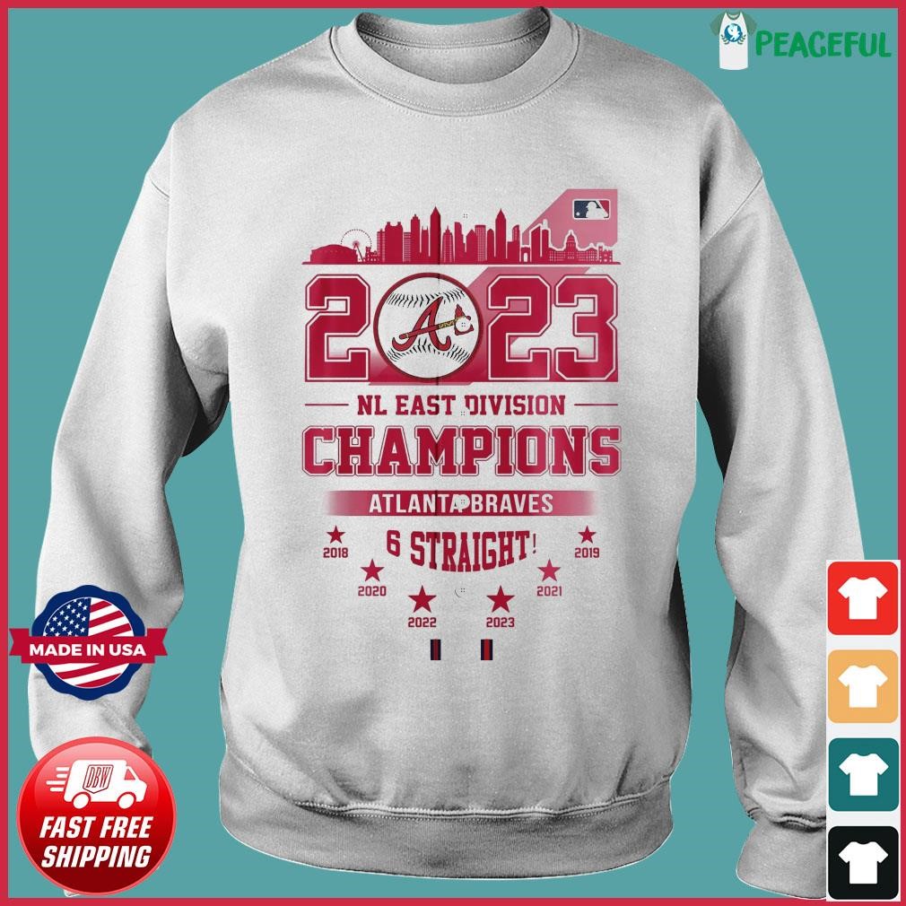 Official Six straight atlanta braves nl east Division champions T