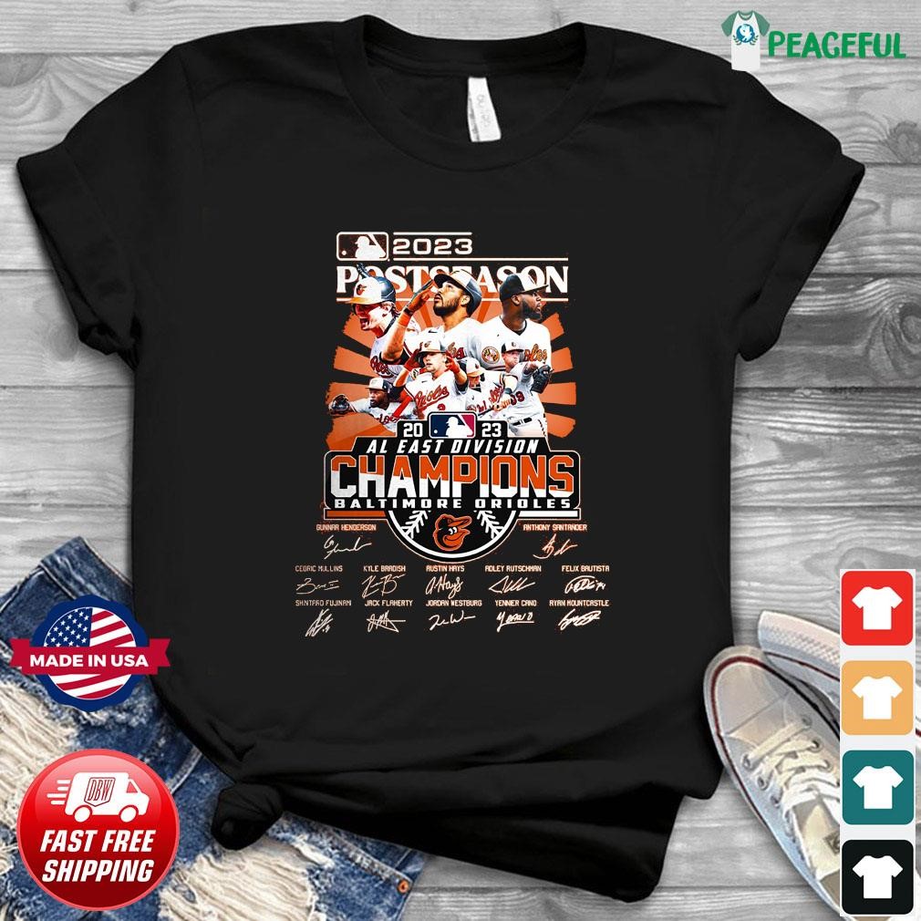 Al east division champions Baltimore Orioles 2023 T-shirt, hoodie, sweater,  long sleeve and tank top