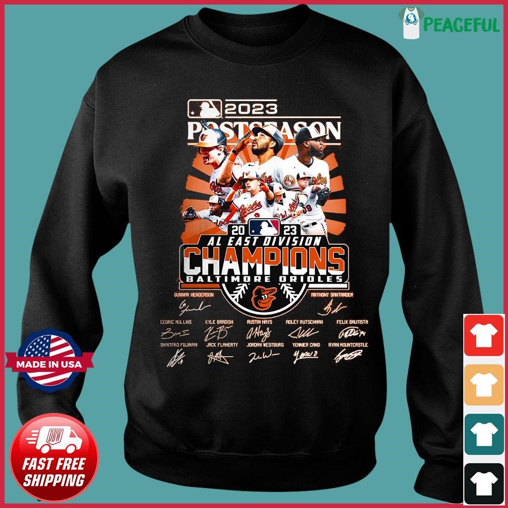 Orioles Al East Champions Shirt Sweatshirt Hoodie Baltimore Orioles  Champions 2023 Baseball Shirts Orioles Playoff Shirt Postseason Shirts  American League East NEW - Laughinks