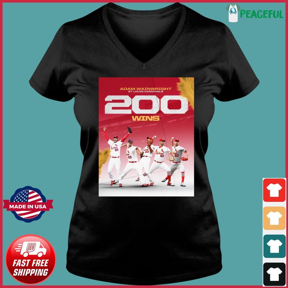 St. Louis Cardinals Adam Wainwright 200 Wins Shirt