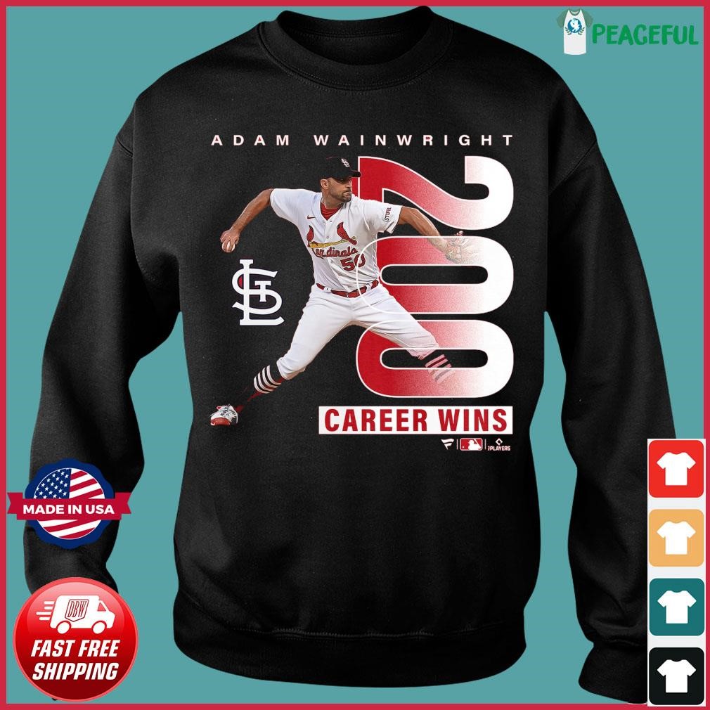 Official Congratulations 200 career wins for adam wainwright st louis  cardinals T-shirt, hoodie, tank top, sweater and long sleeve t-shirt
