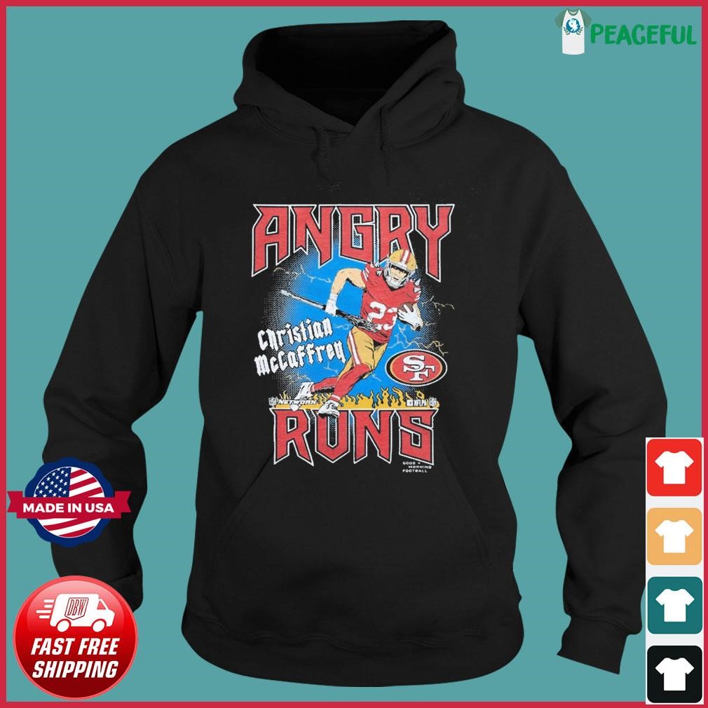 Angry Runs 49ers Christian Mccaffrey Shirt, hoodie, sweater, long sleeve  and tank top