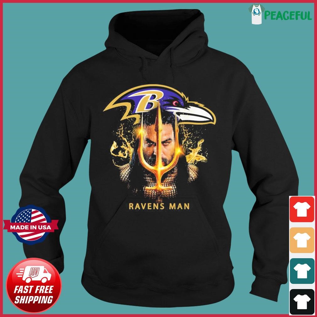 Official aquaman Baltimore Ravens Man Shirt, hoodie, sweater, long